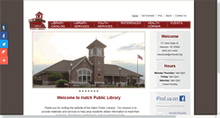 Desktop Screenshot of hatchpubliclibrary.org