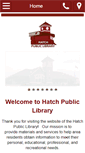Mobile Screenshot of hatchpubliclibrary.org